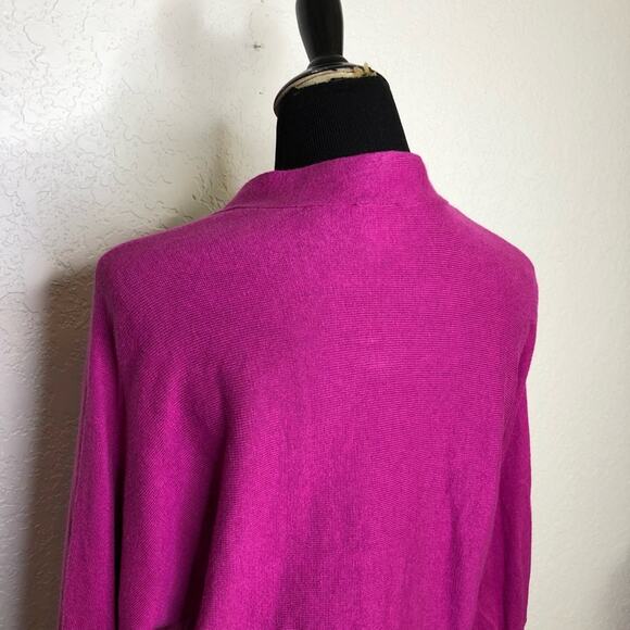 Cabi dark pink open front slightly cropped cardigan sweater size Medium #5013 - Picture 12 of 15